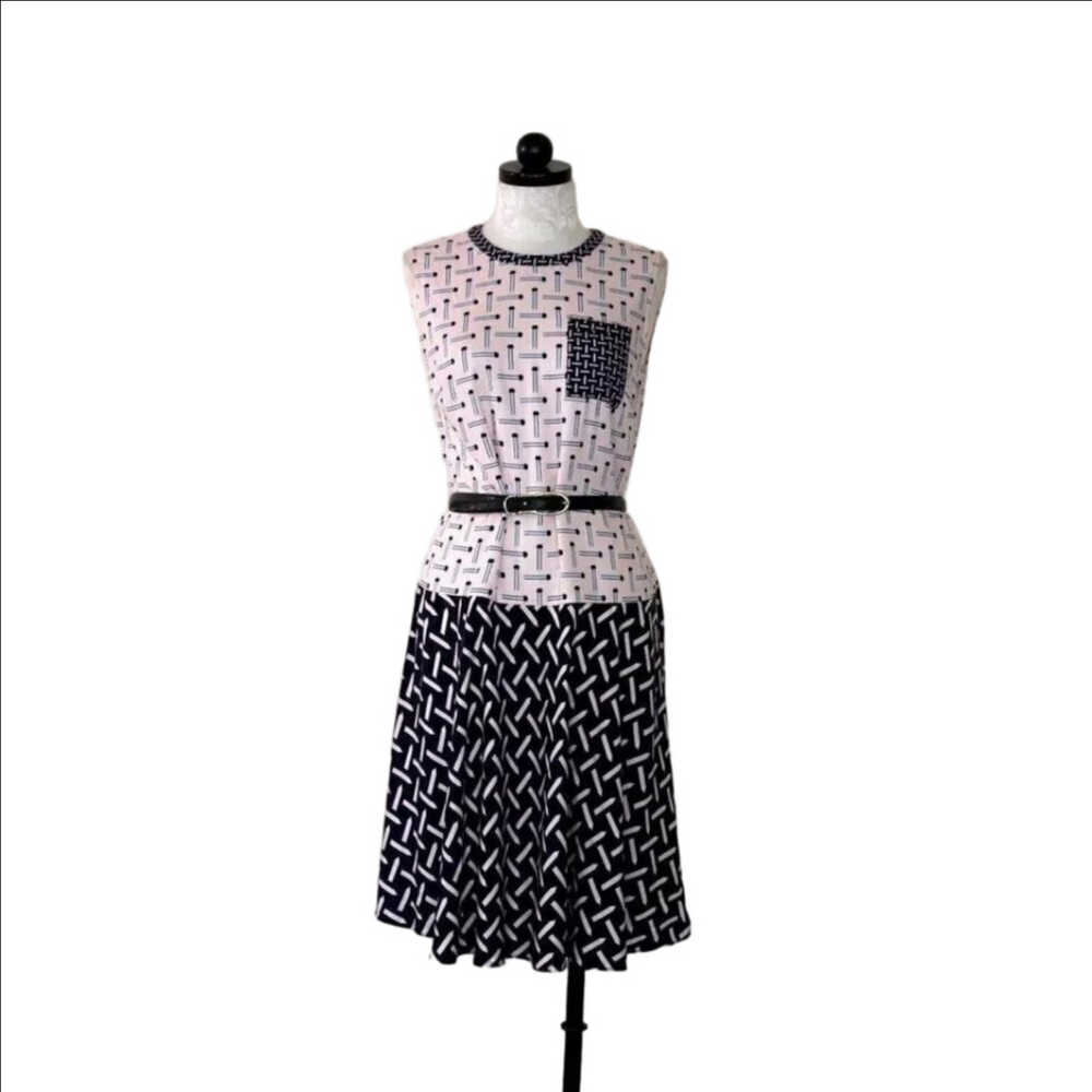 BNWT Ted Baker London Mural Drop Waist Dress
